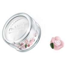 ruNail, Дизайн для ногтей: пластиковые цветы 0346 (чайная роза, бледно-розовый), 10 штук