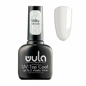 WULA Nailsoul, Milky top - Молочное верхнее покрытие для гель-лака (10 мл)