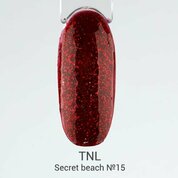 TNL, Гель-лак светоотражающий - Secret beach №15 Пылающий бутон (10 мл)