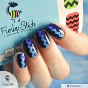 Funky Stick, Трафарет для дизайна ногтей Ocean №4