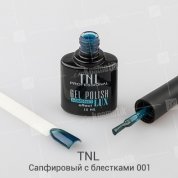 TNL, Гель-лак Magnet LUX №01 - Сапфировый с блестками (10 мл.)