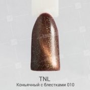 TNL, Гель-лак Magnet LUX №10 - Коньячный с блестками (10 мл.)