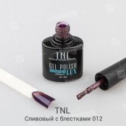 TNL, Гель-лак Magnet LUX №12 - Сливовый с блестками (10 мл.)