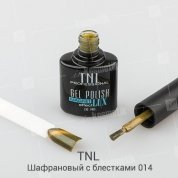 TNL, Гель-лак Magnet LUX №14 - Шафрановый с блестками (10 мл.)