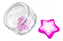 ruNail, Дизайн для ногтей: резиновые аппликации 0701 (звездочки, розовый)