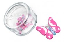 ruNail, Дизайн для ногтей: резиновые аппликации 0703 (большие бабочки, розовый)