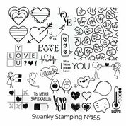 Swanky Stamping, Набор для стемпинга - Hey, lover (2 пластины+2 лака)