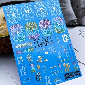 LAK Nails, Слайдер-дизайн №F172