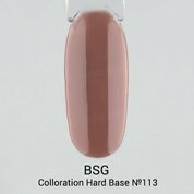 BSG, Цветная жесткая база Colloration Hard №113 - Какао, розово-коричневый (20 мл)
