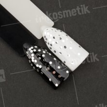 Monami, Дизайн для ногтей - Шестигранник Серебро