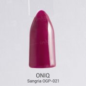 ONIQ, Гель-лак для покрытия ногтей - Pantone: Sangria OGP-021s (6 мл.)