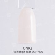 ONIQ, Камуфлирующее базовое покрытие для гель-лака - Pale beige base OGP-906s (6 мл.)