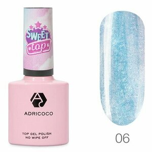 AdriCoco, Sweet Top - Топ перламутровый без л/с №06 Голубой тик так (8 мл)