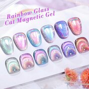 Born Pretty, Гель-лак Rainbow Glass Cat Magnetic Gel RG01 (58115-01, 10 мл)