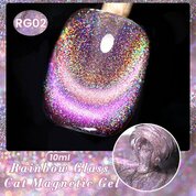 Born Pretty, Гель-лак Rainbow Glass Cat Magnetic Gel RG02 (58115-02, 10 мл)