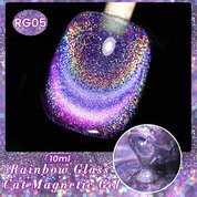 Born Pretty, Гель-лак Rainbow Glass Cat Magnetic Gel RG06 (58115-06, 10 мл)
