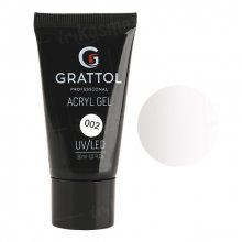 Grattol, Acryl Gel 002 - Акрил-гель белый (30 мл.)