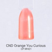 CND Creative Play, Гель-лак - Orange You Curious №421 (15 мл., арт. 91881)