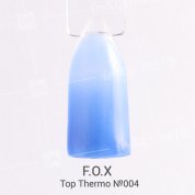 F.O.X, Top Thermo - Топовое термопокрытие для ногтей, с липким слоем №004 (6 ml.)