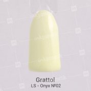 Grattol, Гель-лак LS - Onyx №02 (9 мл.)