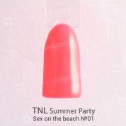 TNL, Гель-лак Summer Party - Sex on the beach №01 (10 мл.)