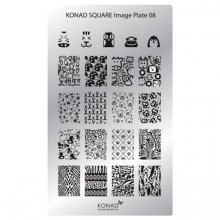 Konad, Пластина для стемпинга Square Image Plate 8