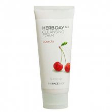 The Face Shop, Herb Day 365 Cleansing Cream Acerola - Пенка для умывания с экстрактом ацеролы (170 мл.)