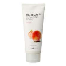The Face Shop, Herb Day 365 Cleansing Cream Peach - Пенка для умывания с экстрактом персика (170 мл.)