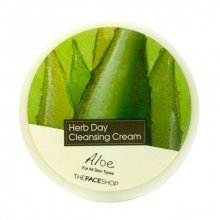 The Face Shop, Herb Day Cleansing Cream - Очищающий крем с экстрактом алоэ (150 мл.)