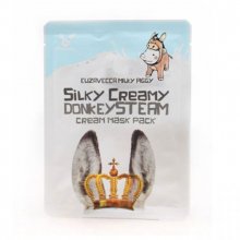 Elizavecca, Silky Creamy Donkey Steam Cream Mask Pack - Питательная тканевая маска для лица (25 мл.)