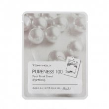TONY MOLY, Pureness 100 Pearl Mask Sheet - Тканевая маска с экстрактом жемчуга (21 мл.)