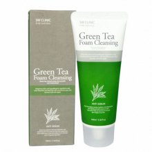 3W CLINIC, Green Tea Foam Cleansing - Пенка для умывания натуральная (зеленый чай, арт. 771801, 100 мл.)