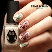 PrimaNails, Трафарет для дизайна ногтей - Розы