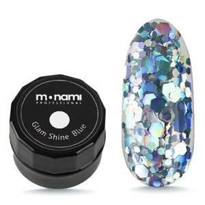 Monami, Гель-лак - Glam Shine Blue (5 г)