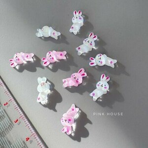 Pink House, Объемные фигурки для дизайна - Зайки-обижайки (10 шт.)