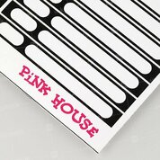 Pink House, Наклейки на палитры черные