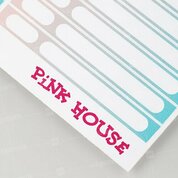Pink House, Наклейки на палитры розово-голубые
