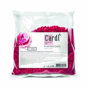 ruNail, Воск пленочный для депиляции в гранулах Cardi "Роскошная роза" №2039 (500 г)