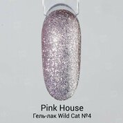 Pink House, Гель-лак светоотражающий кошачий глаз - Wild Cat №04 (10 мл)