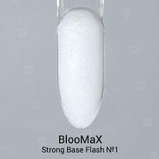 BlooMaX, Strong Base Flash - Светоотражающая цветная жесткая база №01 (12 мл)