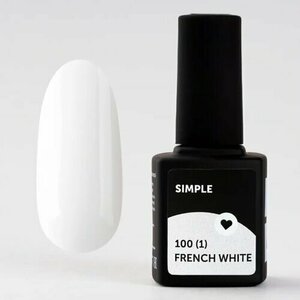 Milk, Гель лак Simple - French White №100(1) (9 мл)