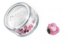ruNail, Дизайн для ногтей: пластиковые цветы (чайная роза, розовый), 3DSC009