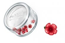 ruNail, Дизайн для ногтей: пластиковые цветы (вьюнок, красный), 3DSB008