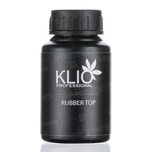 Klio Professional, Rubber Top - Каучуковый топ для гель-лака без липкого слоя (с узким горлышком, 30 г.)