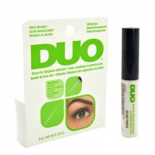 Duo, Brush On Clear Adhesive - Клей для накладных ресниц с витаминами (с кистью, прозрачный, 5 г.)