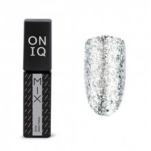 ONIQ, Гель-лак для покрытия ногтей - MIX: Silver Metal Flakes OGP-106s (6 мл.)