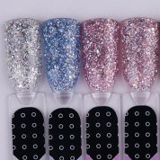 ONIQ, Гель-лак для покрытия ногтей - MIX: Pink Holographic Shimmer OGP-102s (6 мл.)