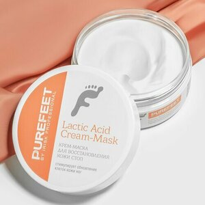 PureFeet, Lactic Acid Cream-Mask - Крем-маска для восстановления кожи стоп (200 мл)