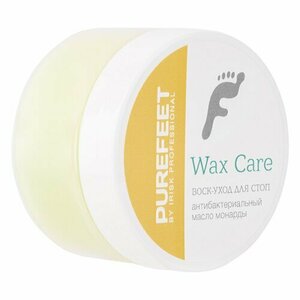 PureFeet, Wax Care - Воск-уход за стопами №002 Антибактериальный с эфирным маслом монарды (40 гр)