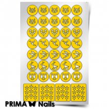 PrimaNails, Трафарет для дизайна ногтей - Оригами